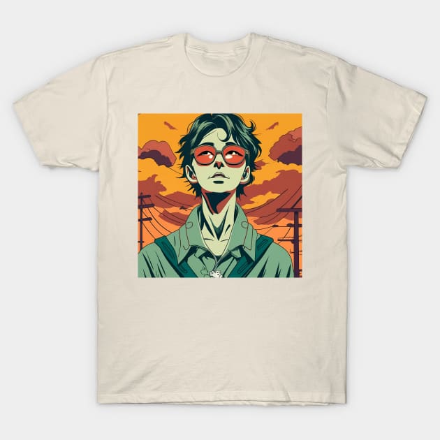 Anime art T-Shirt by IOANNISSKEVAS